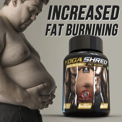 YogaManLab® YOGA SHRED - Burn Fat At-Home Ayurvedic Supplement (Men) | Helps in Weight Loss & Boosting Energy | Ayurvedic & 100% Natural