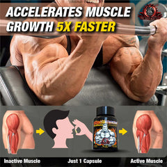YogaManLab® PLANTOSTERONE - Muscle Building & Testo-Boosting Ayurvedic Supplement | Helps Gain Muscle Size & Weight, with Increase in Sexual Drive | 100% Natural