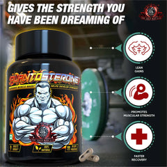 YogaManLab® PLANTOSTERONE - Muscle Building & Testo-Boosting Ayurvedic Supplement | Helps Gain Muscle Size & Weight, with Increase in Sexual Drive | 100% Natural