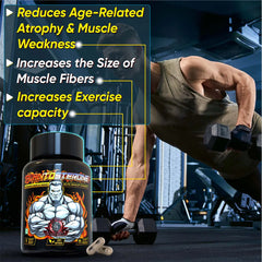 YogaManLab® PLANTOSTERONE - Muscle Building & Testo-Boosting Ayurvedic Supplement | Helps Gain Muscle Size & Weight, with Increase in Sexual Drive | 100% Natural