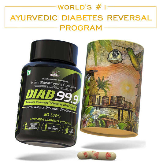 YogaManLab® Diab 99.9 Type-2 Ayurvedic Sugar Reversal Program | Get Free Doctor & Dietitian Reversal Consultation | 100% Natural
