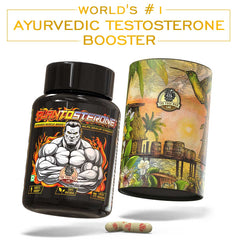 YogaManLab® PLANTOSTERONE - Muscle Building & Testo-Boosting Ayurvedic Supplement | Helps Gain Muscle Size & Weight, with Increase in Sexual Drive | 100% Natural